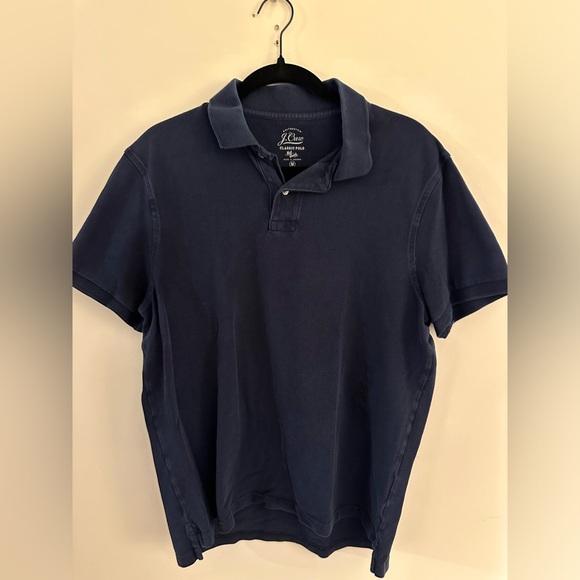 J Crew Polo Shirt Medium Navy - Picture 1 of 3
